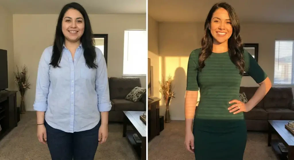 Jinnys before and after Trizepitide weight loss